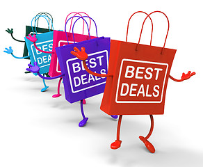 Image showing Best Deals On Colored Shopping Bags Show Bargains