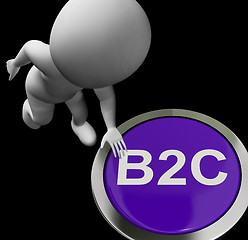 Image showing B2C Button Shows Company Customers And Trading