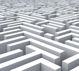 Image showing Maze Shows Problem Or Complexity