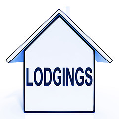 Image showing Lodgings House Means Rooms Accommodation Or Vacancies