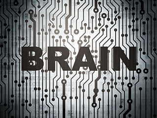 Image showing Healthcare concept: circuit board with Brain