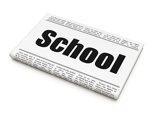 Image showing Education concept: newspaper headline School