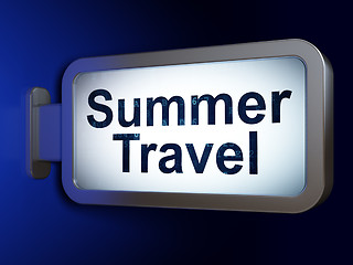 Image showing Travel concept: Summer Travel on billboard background