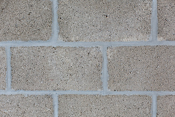 Image showing gray brick wall backdrop