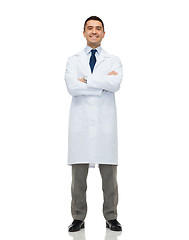 Image showing smiling male doctor in white coat