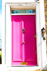 Image showing notting   hill  area  in london  antique door 