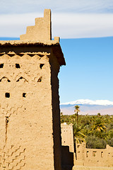 Image showing mountain snow  in  africa morocco and  