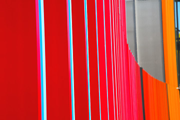Image showing blue red abstract metal in   background