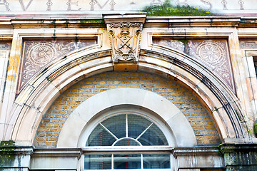 Image showing old  in england london brick and  wall 