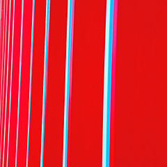 Image showing blue red abstract metal in englan london railing steel and backg