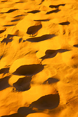 Image showing the brown sand dune in   footstep