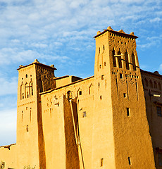 Image showing africa in morocco the old contruction and the historical village