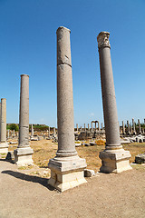 Image showing perge old construction roman temple 