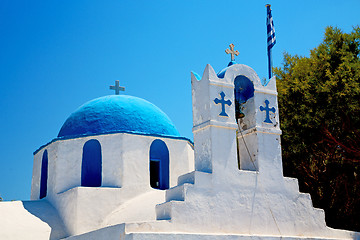 Image showing in cyclades      europe greece a cross  