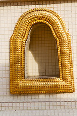 Image showing window   in  gold     bangkok  thailand incision of the 