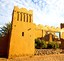 Image showing africa in morocco the old contruction and the historical village