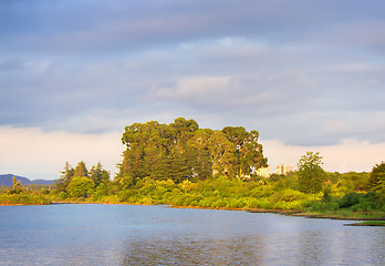 Image showing Summer landscape with lake view