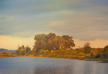 Image showing Summer landscape with lake view