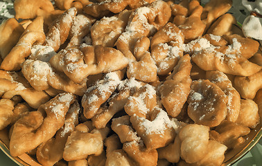 Image showing Dessert - delicious cakes for tea.