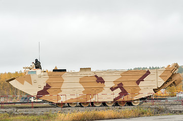 Image showing Tracked amphibious carrier PTS-4. Russia