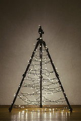 Image showing Camera Tripod Christmas Tree