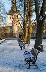 Image showing TALLINN, ESTONIA - NOVEMBER 30: Streets And Old Town Architectur