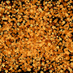 Image showing Gold Transparent Stars.