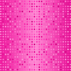 Image showing  Dots on Pink Background. Halftone Texture.