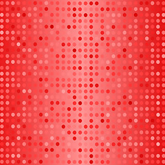 Image showing Dots on Red Background. Halftone Texture.