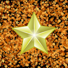 Image showing Gold Metal Star