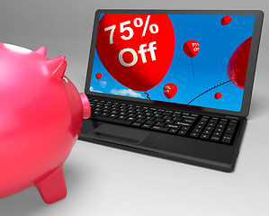 Image showing Seventy-Five Percent Off On Laptop Showing Great Offers