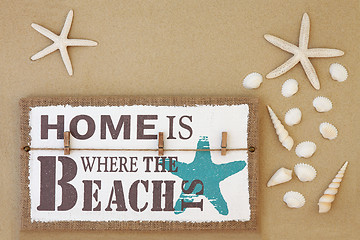 Image showing Home Is Where the Beach Is