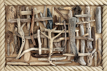 Image showing Driftwood Abstract Background