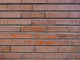 Image showing Red brick wall background