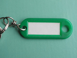 Image showing Green keyring