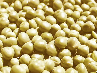 Image showing Retro looking Peas picture