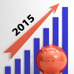 Image showing Graph 2015  Shows Rising Sales And Income