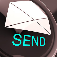 Image showing Send Envelope Means Email Or Post To Recipient