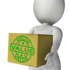 Image showing Value Box Means Quality And Worth Of Goods