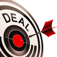 Image showing Deal Shows Bargain Or Partnership Agreement