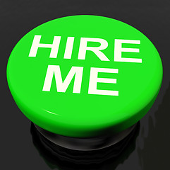 Image showing Hire Me Button Shows Employment Online