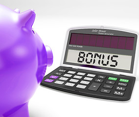 Image showing Bonus Calculator Shows Perk Extra Or Incentive