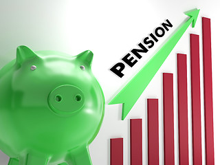 Image showing Raising Pension Chart Shows Personal Growth