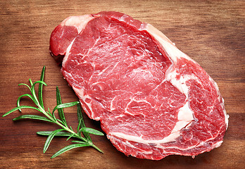 Image showing raw beef steak