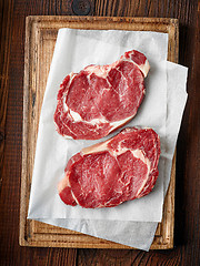 Image showing fresh raw beef steak