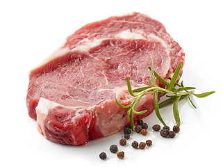 Image showing raw beef steak