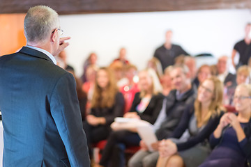 Image showing Businessman making a business presentation.