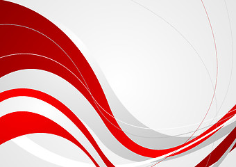 Image showing Abstract bright corporate waves background