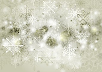 Image showing Abstract sepia vector Christmas background