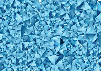 Image showing Abstract blue polygonal vector texture